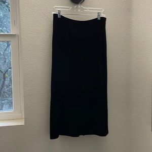 Black Velor Maxi Skirt